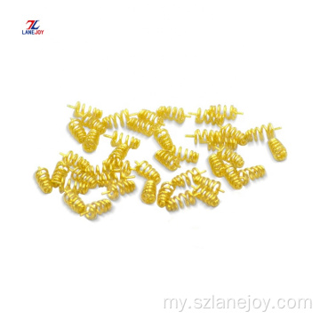 စိတ်ကြိုက်ပြုလုပ်ထားသော Gold Plated Connector Metal Pogo Pin Spring